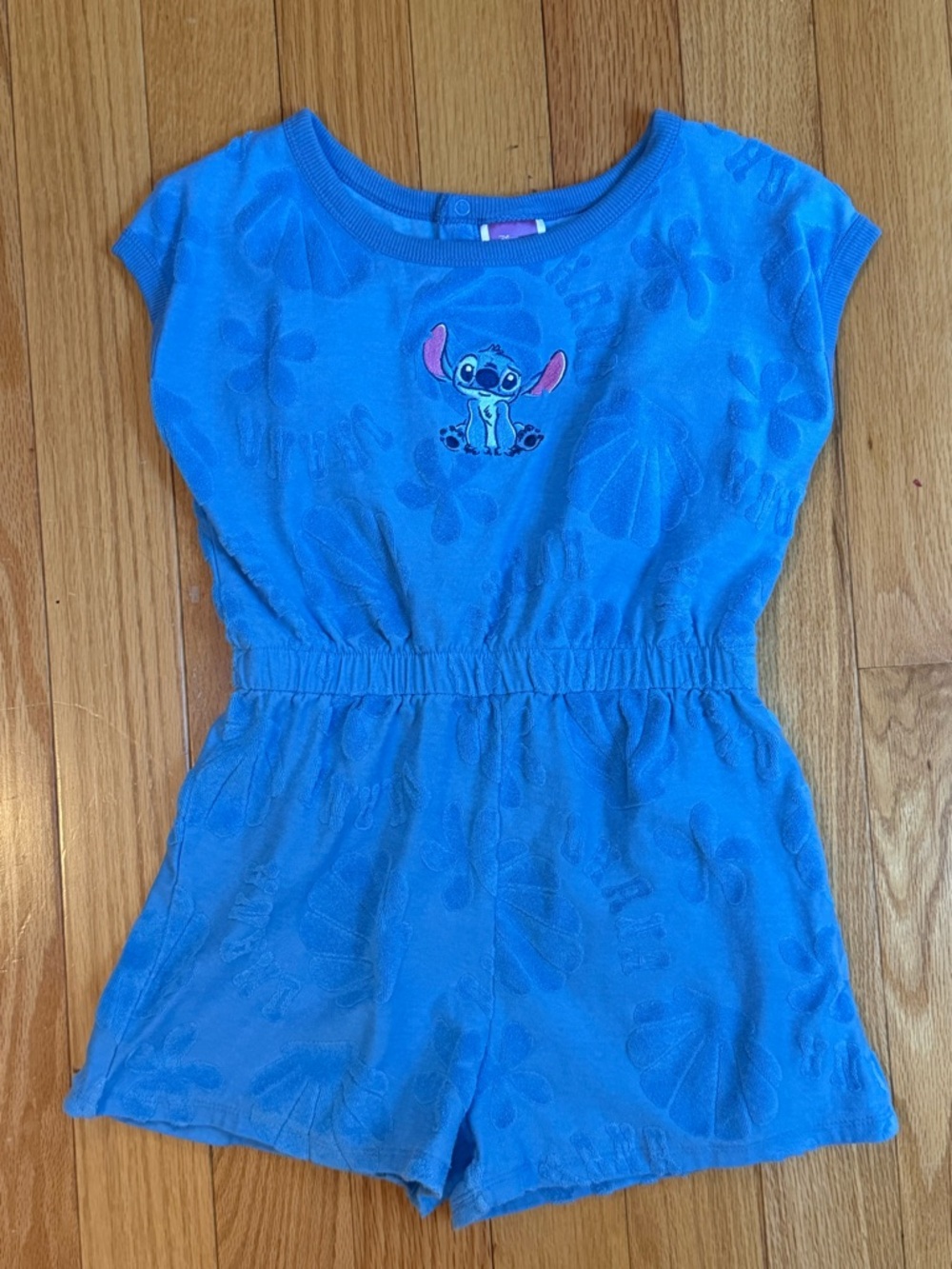 Disney Lilo & Stitch Blue Romper (girls size L)